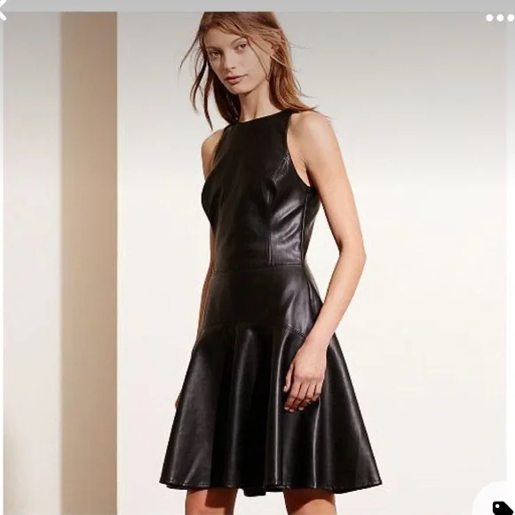 Ralph Lauren | Dresses | Ralph Lauren Faux Leather Racerback Dress |  Poshmark